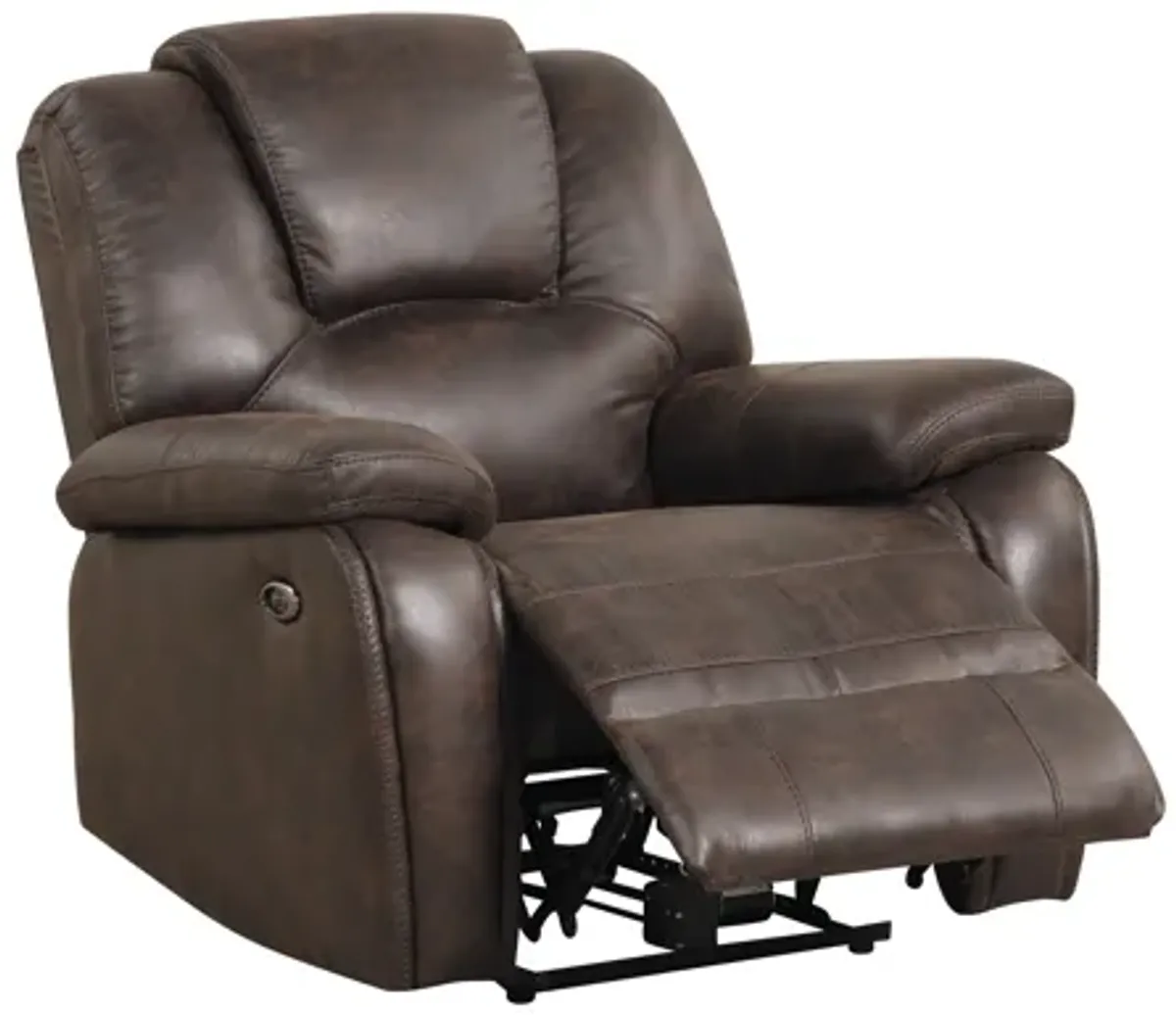 3 Piece Living Room Set: Power Reclining Sofa, Power Reclining Chair, Stationary Loveseat