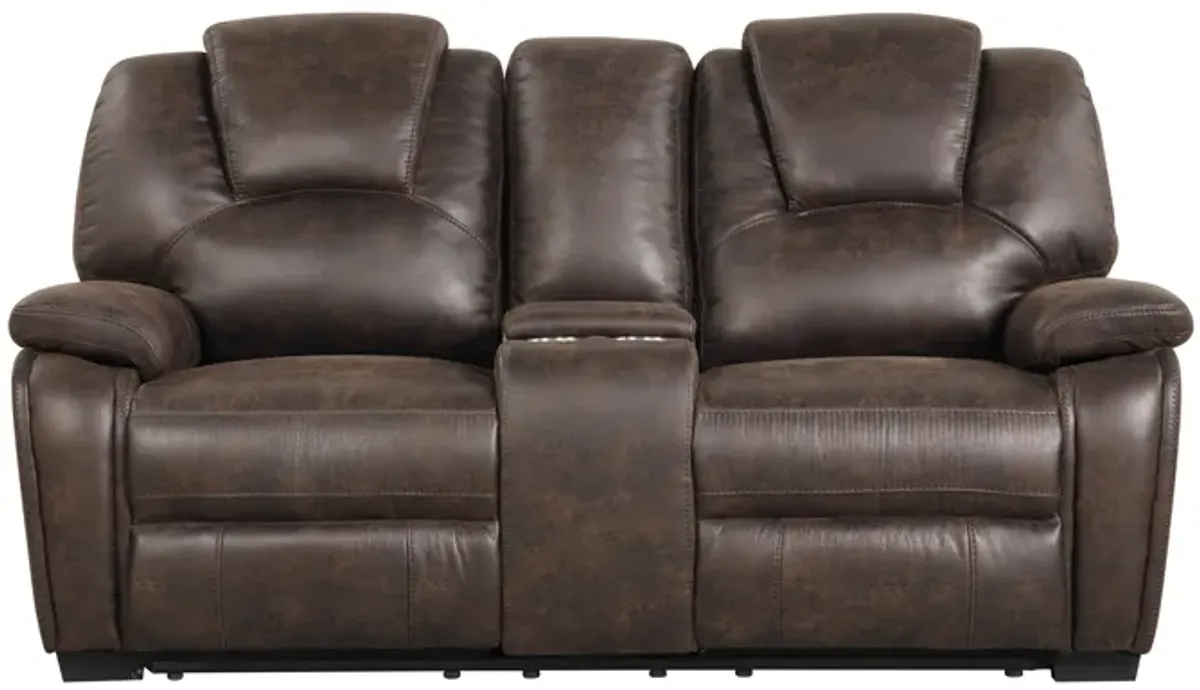 3 Piece Living Room Set: Power Reclining Sofa, Power Reclining Chair, Stationary Loveseat