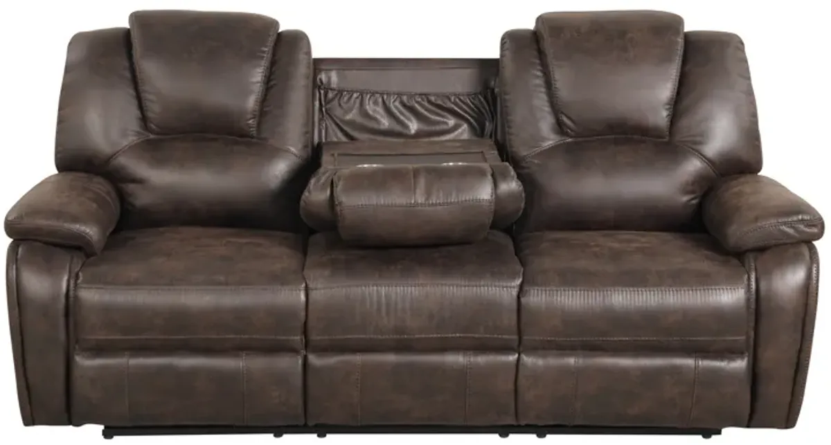 3 Piece Living Room Set: Power Reclining Sofa, Power Reclining Chair, Stationary Loveseat