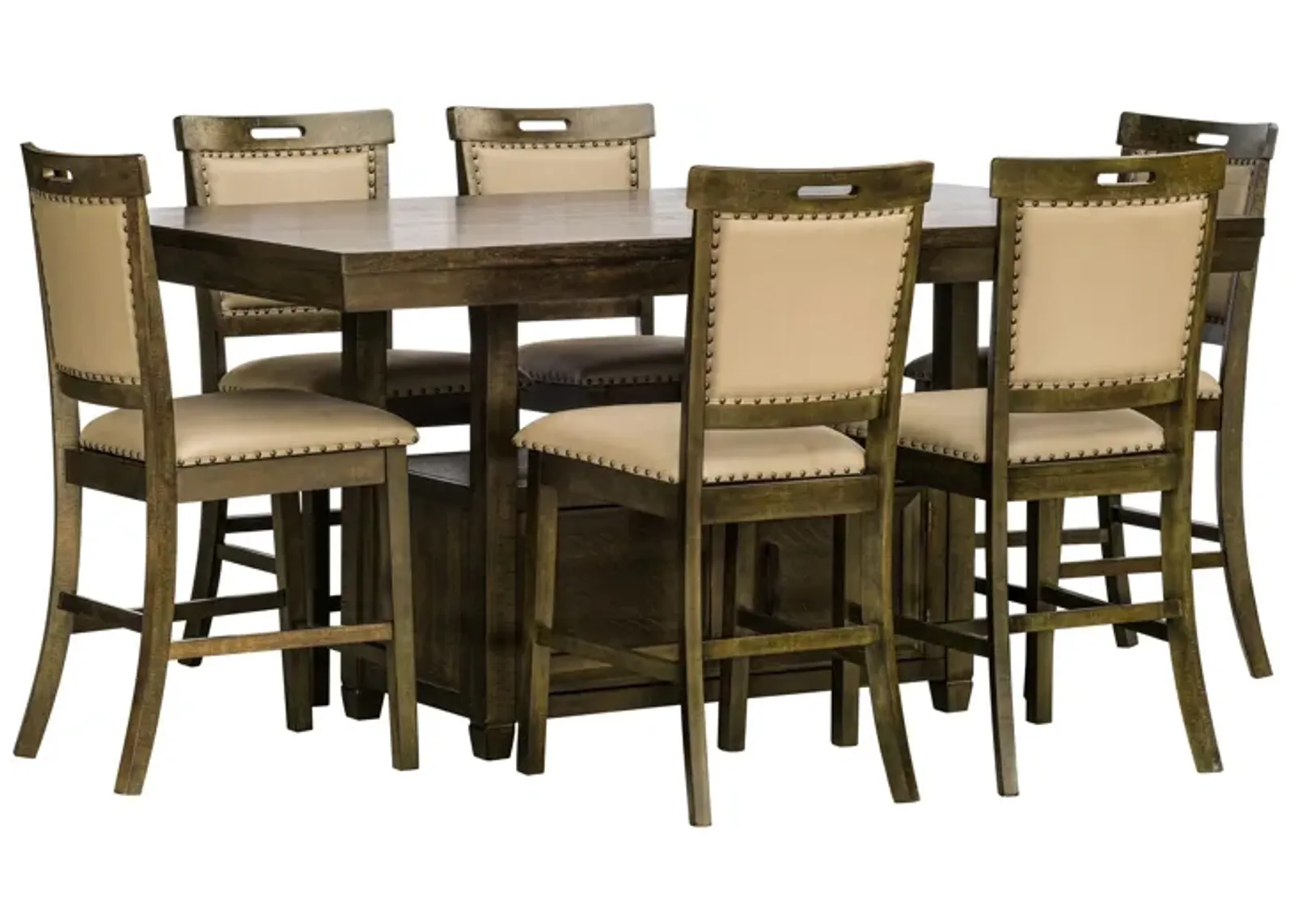 7 PIECE PUB DINING ROOM SET