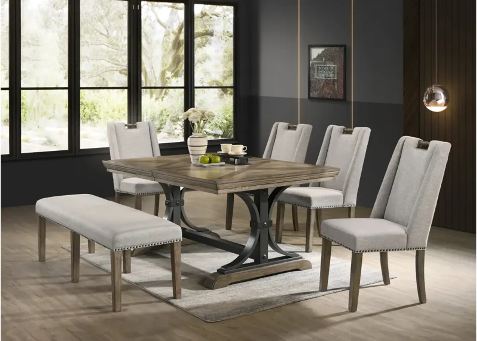 6 PIECE DINING ROOM SET