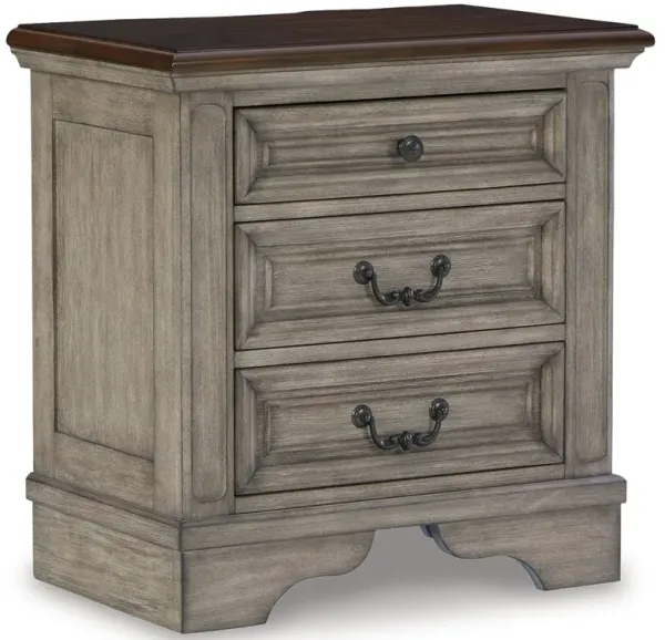Lodenbay - Antique Gray - Three Drawer Night Stand