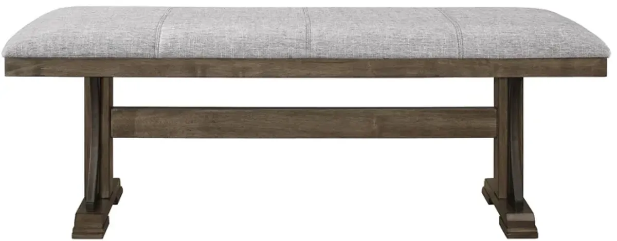 Ember - Bench - Gray & Walnut