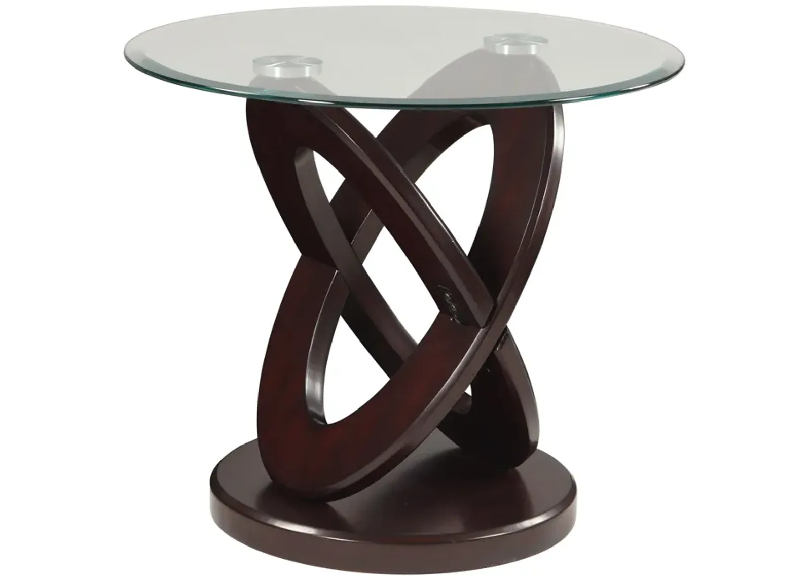 Cyclone - End Table Base - Brown