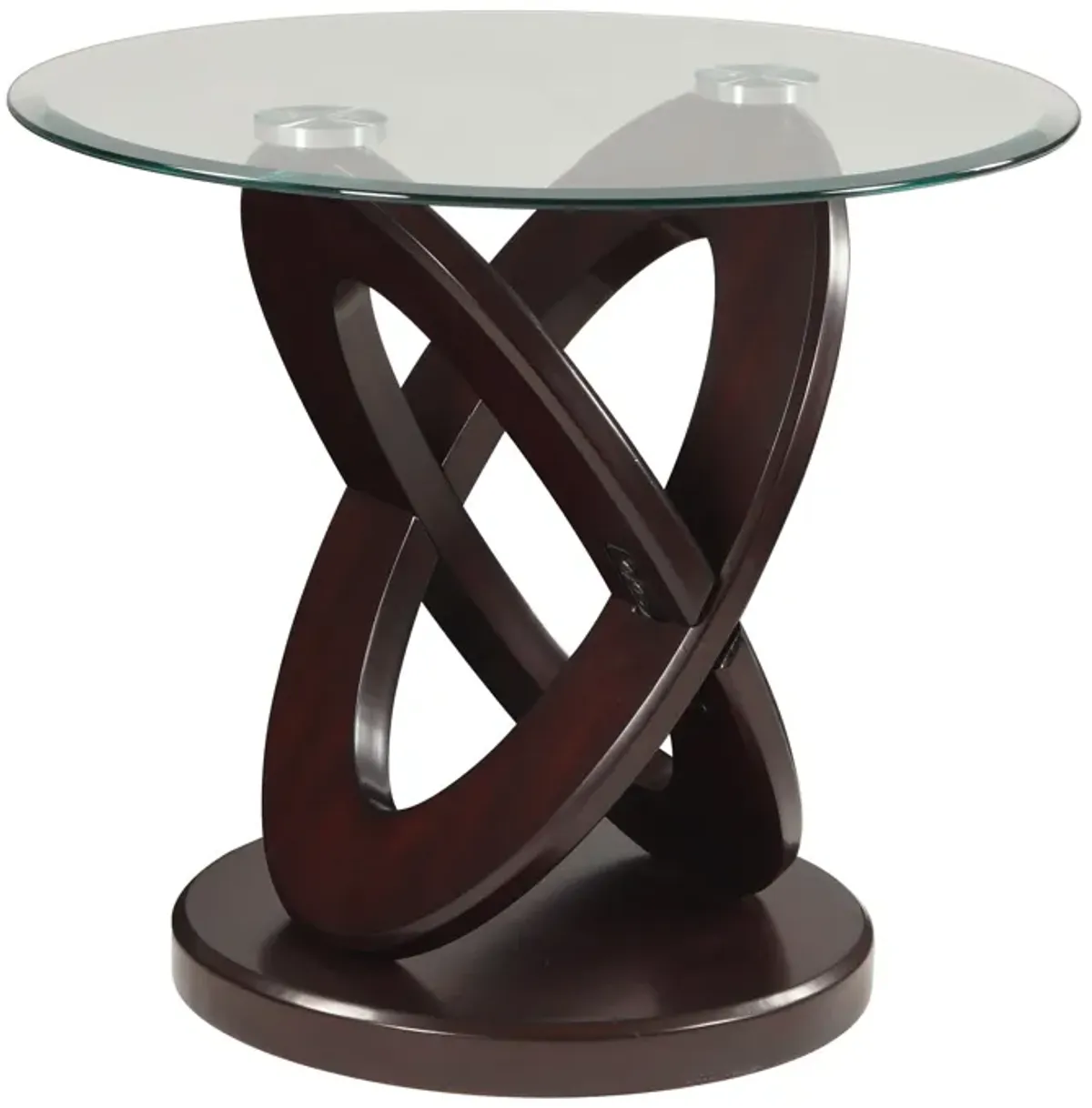 Cyclone - End Table Base - Brown