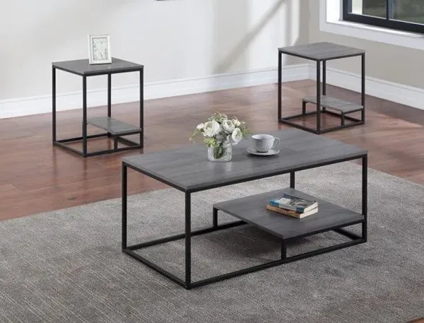 Macon - 3 Piece Cocktail Set - Gray