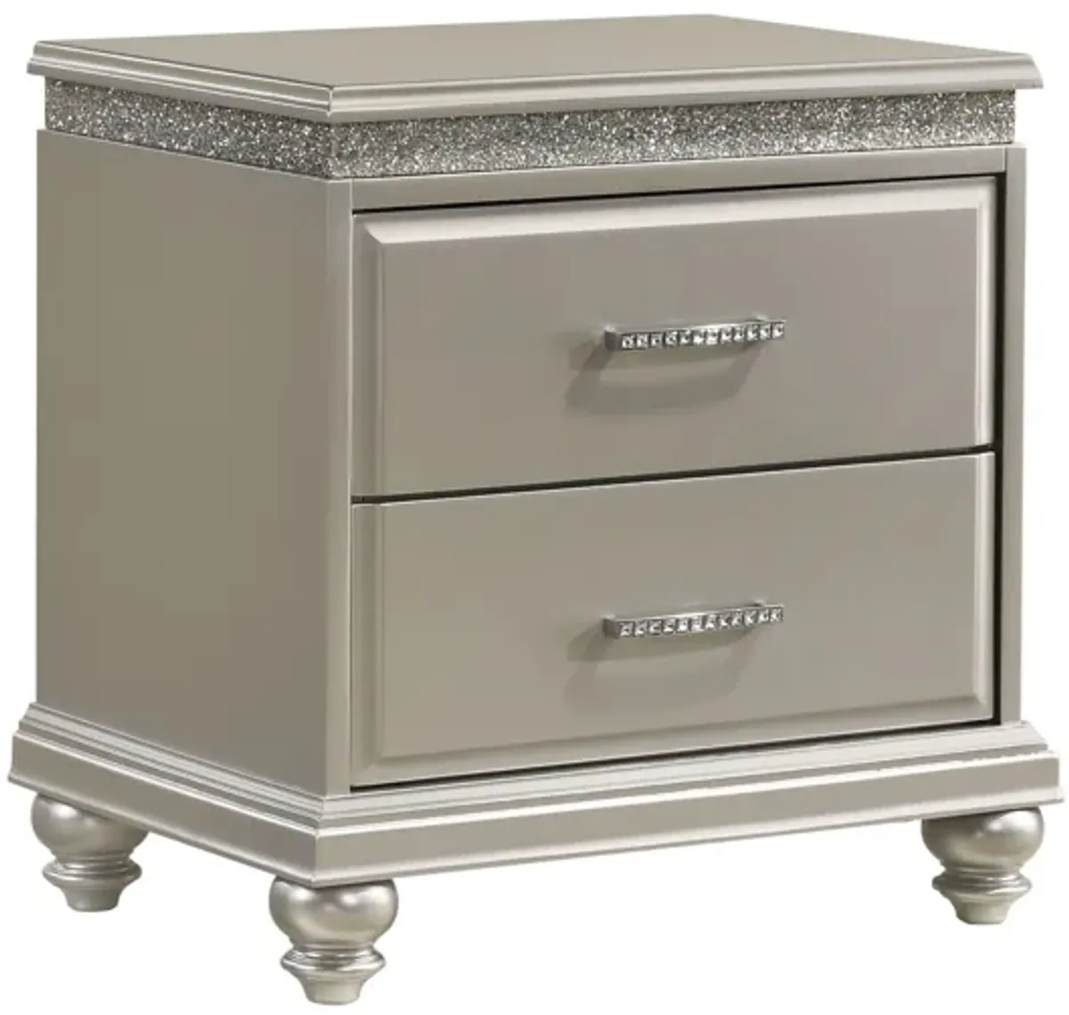 Valiant - Nightstand - Silver