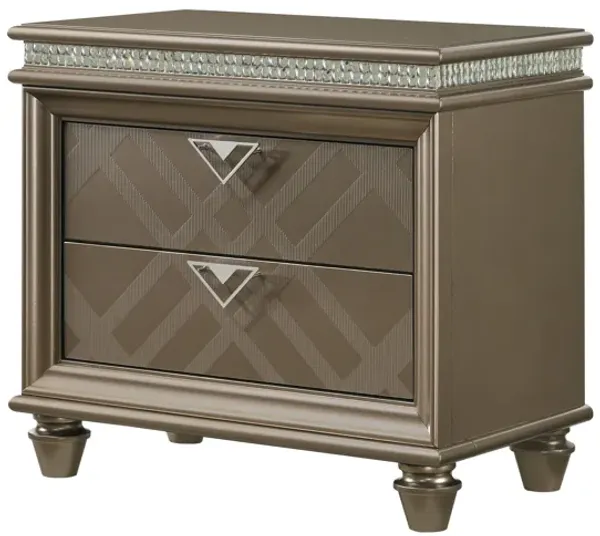 Cristal - Nightstand - Brown