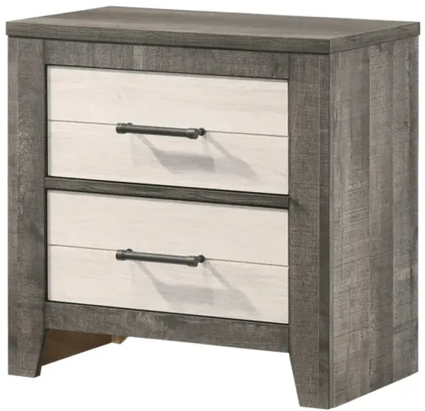 Rhett - Nightstand - Chalk / Gray