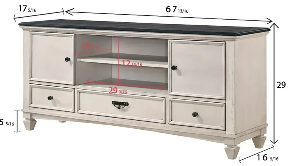 Sawyer - TV Stand - Beige