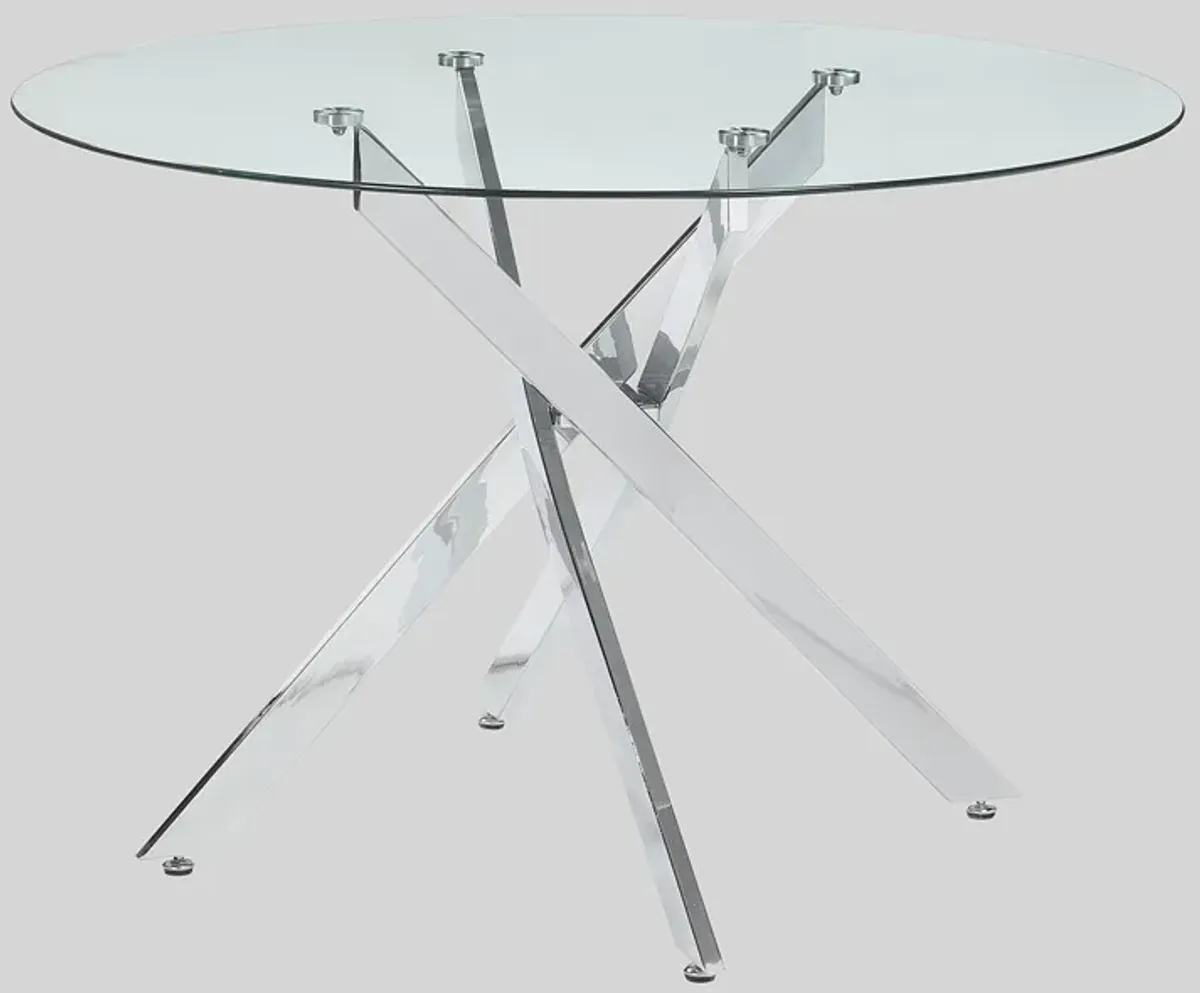 Jetta - Dining Table - Pearl Silver