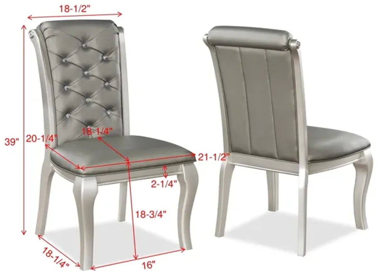 Caldwell - Side Chair (Set of 2) - Silver