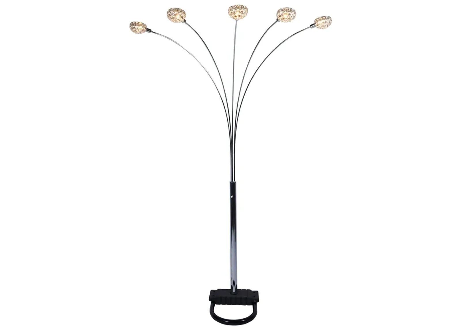 Half Moon Floor Lamp - Black