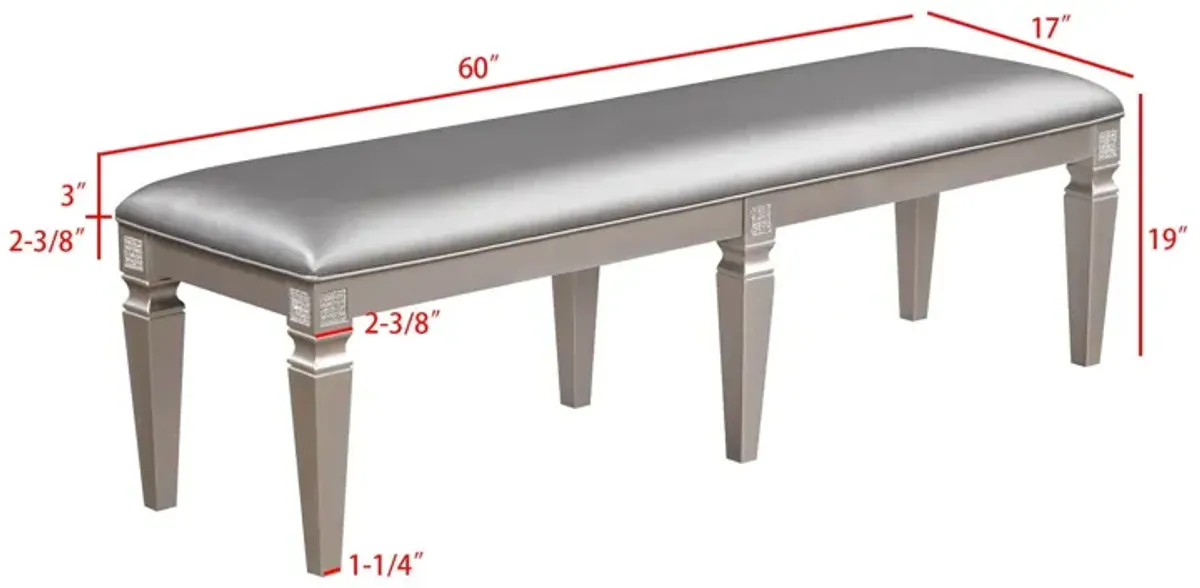 Klina - Bench - Silver