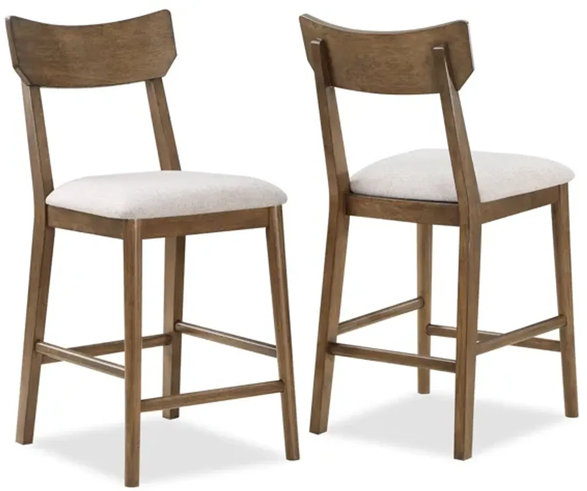 Weldon - Counter Height Chair (Set of 2) - Brown