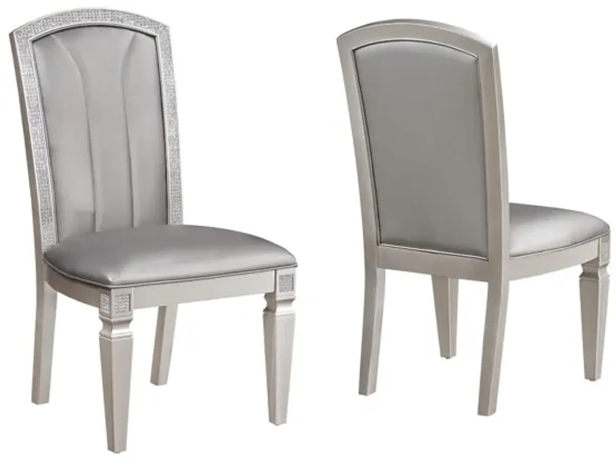 Klina - Side Chair (Set of 2) - Silver