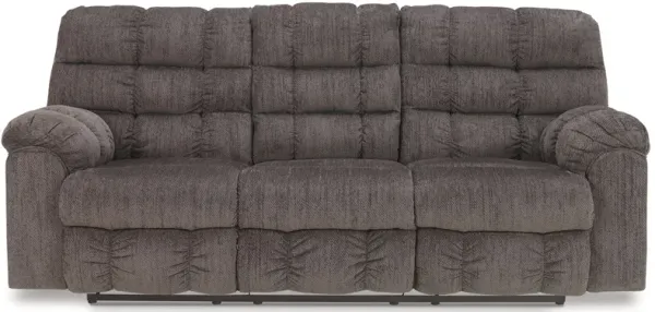 Acieona - Slate - Rec Sofa W/Drop Down Table