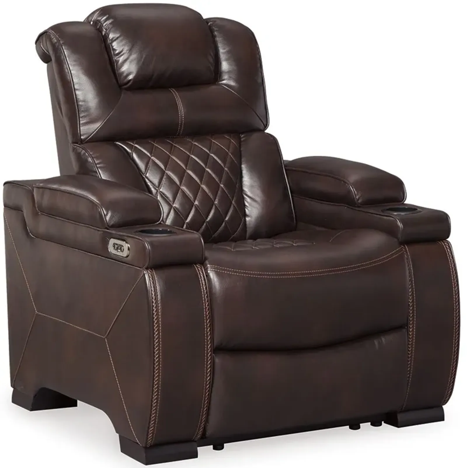 Warnerton - Brown Dark - Pwr Recliner/Adj Headrest