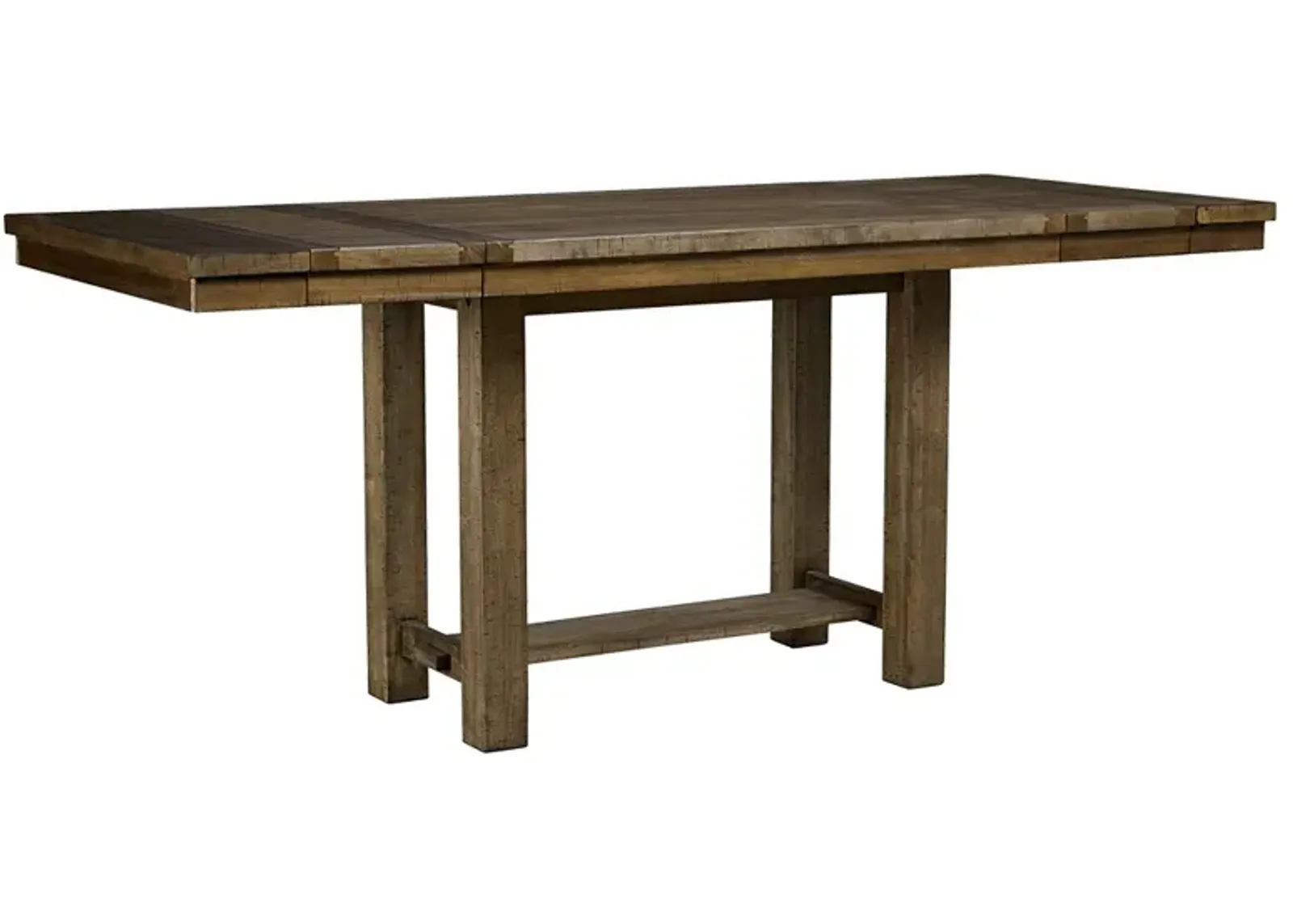 Moriville - Grayish Brown - Rectangular Dining Room Counter Extension Table