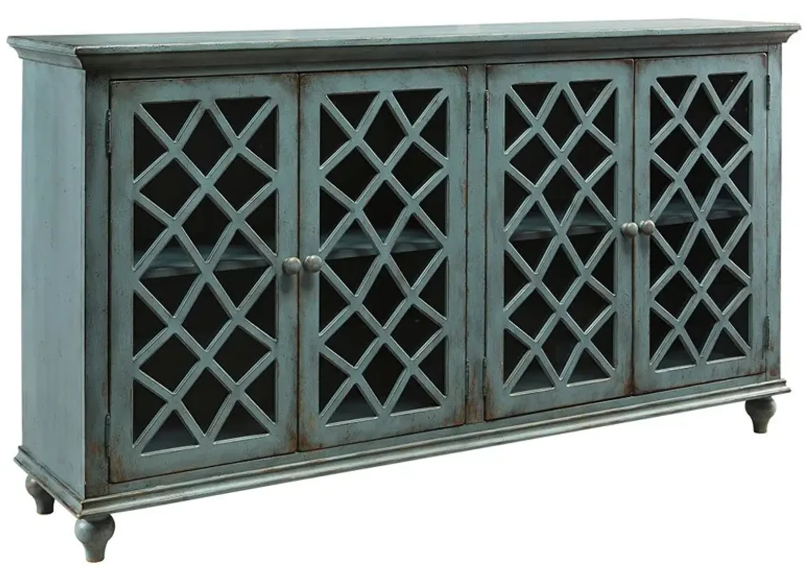 Mirimyn - Antique Teal - Accent Cabinet - Vintage Finish