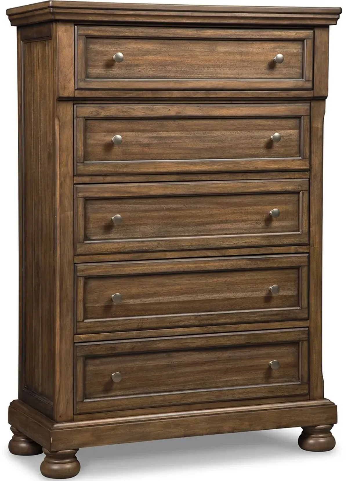 Flynnter - Medium Brown - Five Drawer Chest