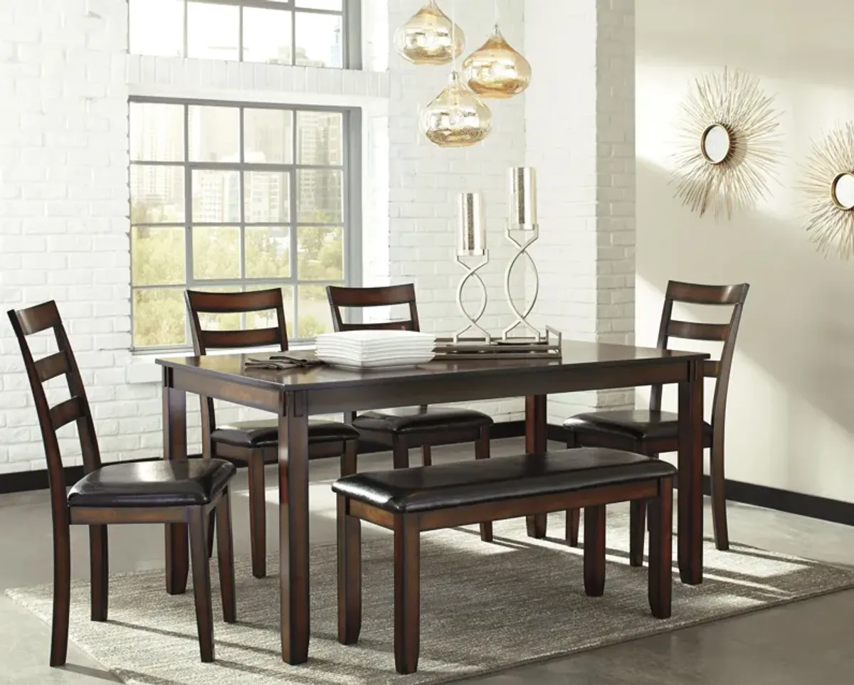 Coviar - Brown - Dining Room Table Set (Set of 6)