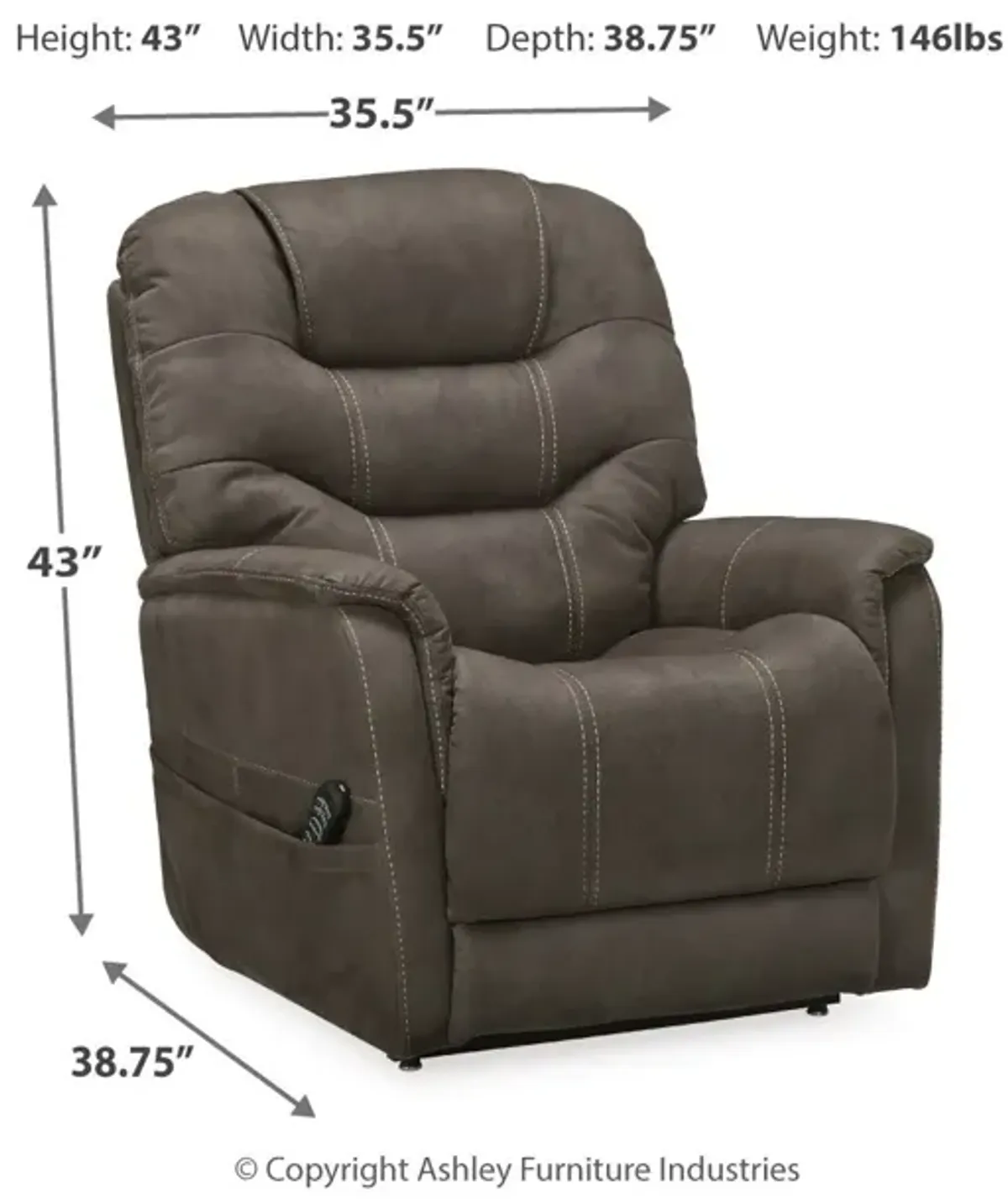 Ballister - Espresso - Power Lift Recliner