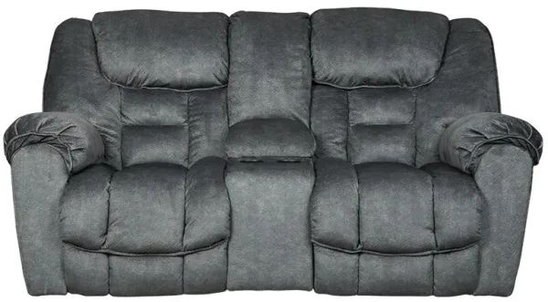 Capehorn - Granite - DBL Rec Loveseat w/Console