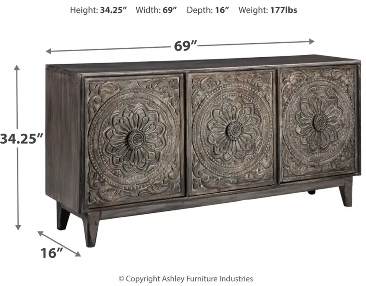 Fair - Dark Brown - Accent Cabinet