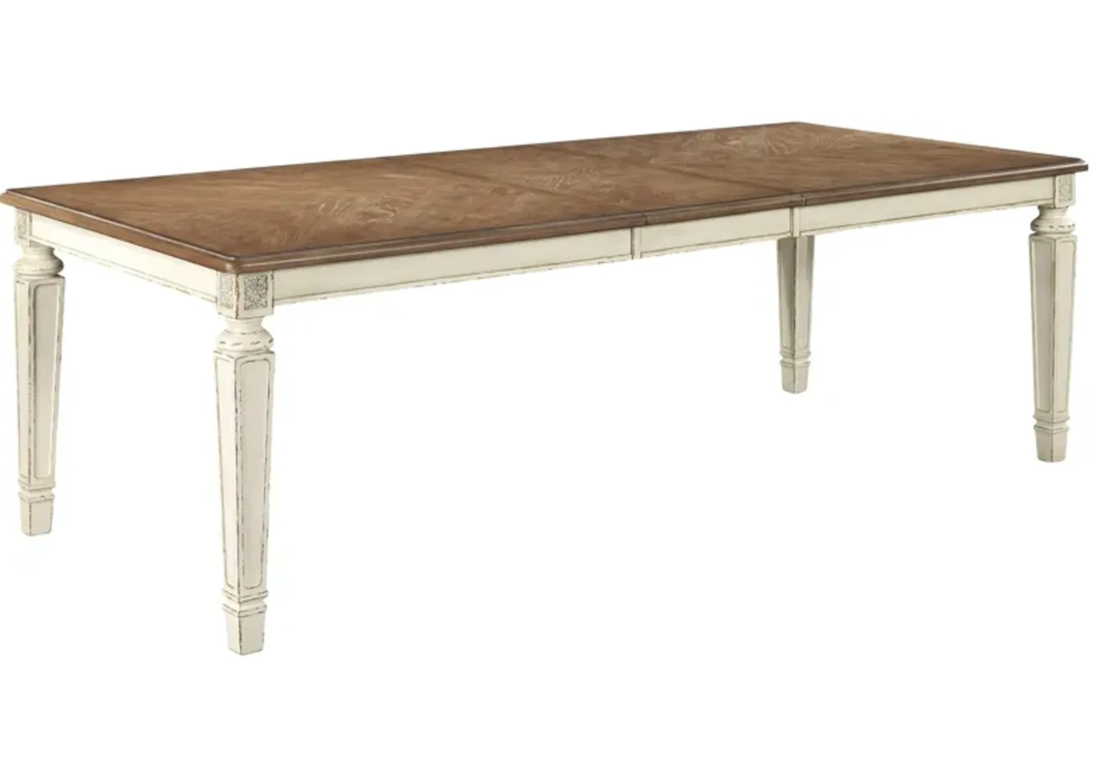 Realyn - Chipped White - Rectangular Dining Room Extension Table