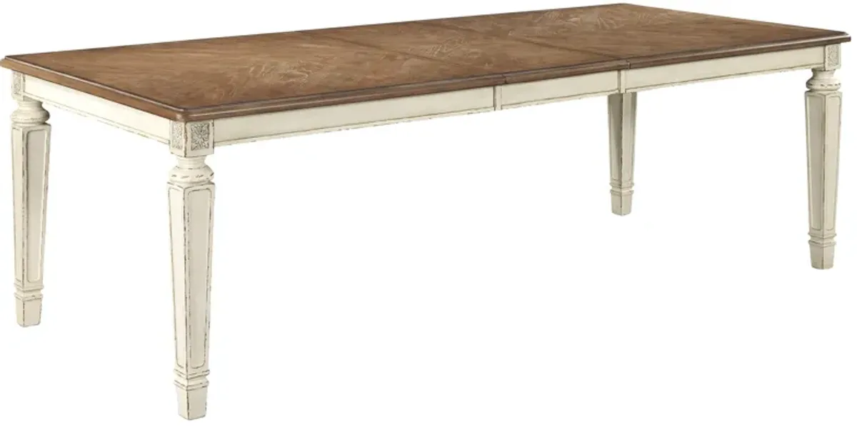 Realyn - Chipped White - Rectangular Dining Room Extension Table