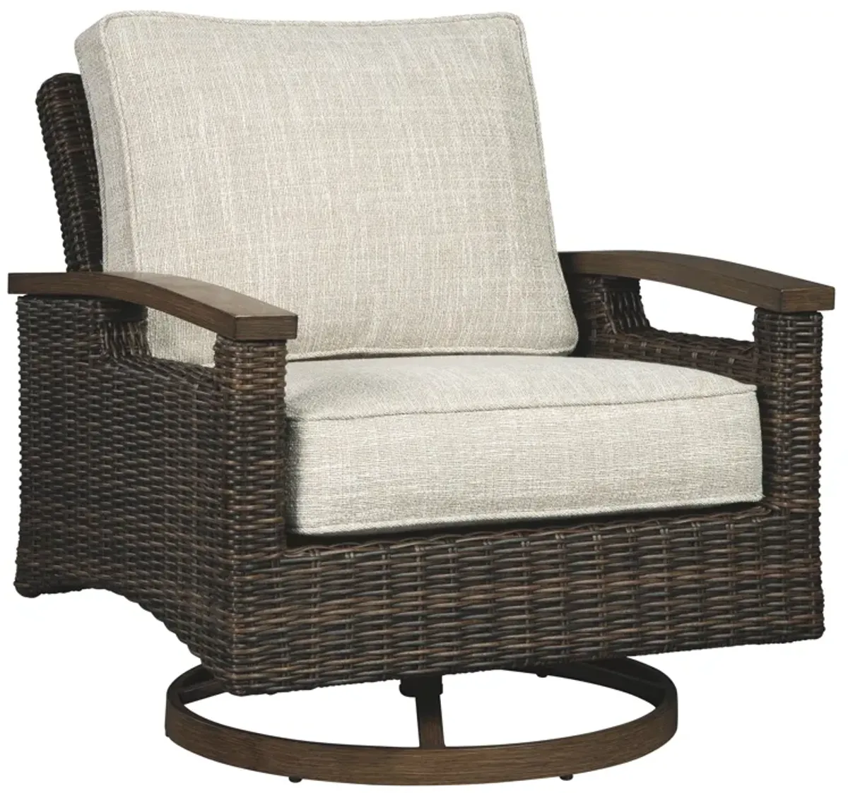 Paradise - Medium Brown - Swivel Lounge Chair (Set of 2)