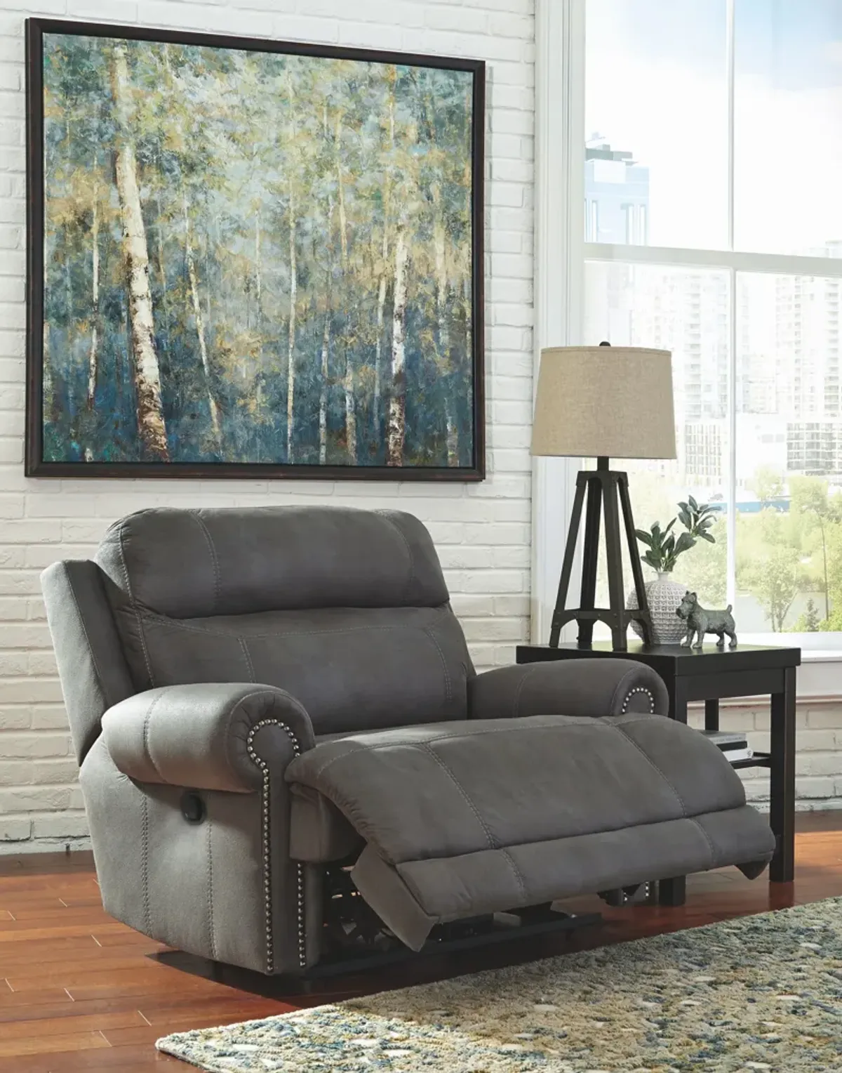 Austere - Gray - Zero Wall Recliner