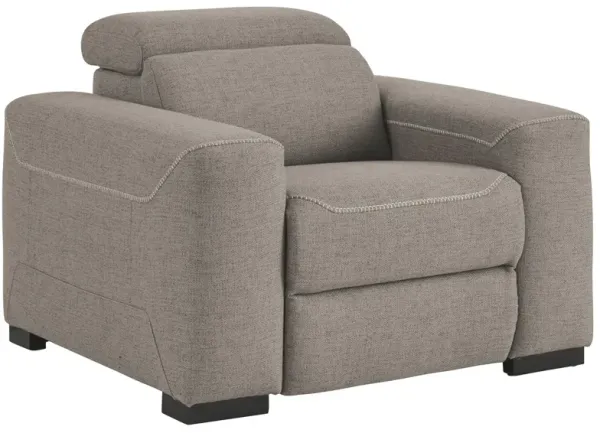 Mabton - Gray - Pwr Recliner/Adj Headrest