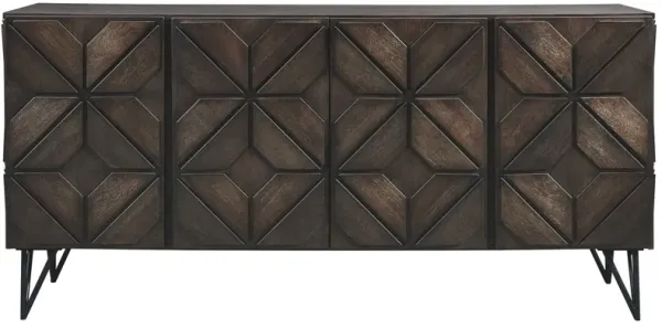 Chasinfield - Dark Brown - Extra Large TV Stand