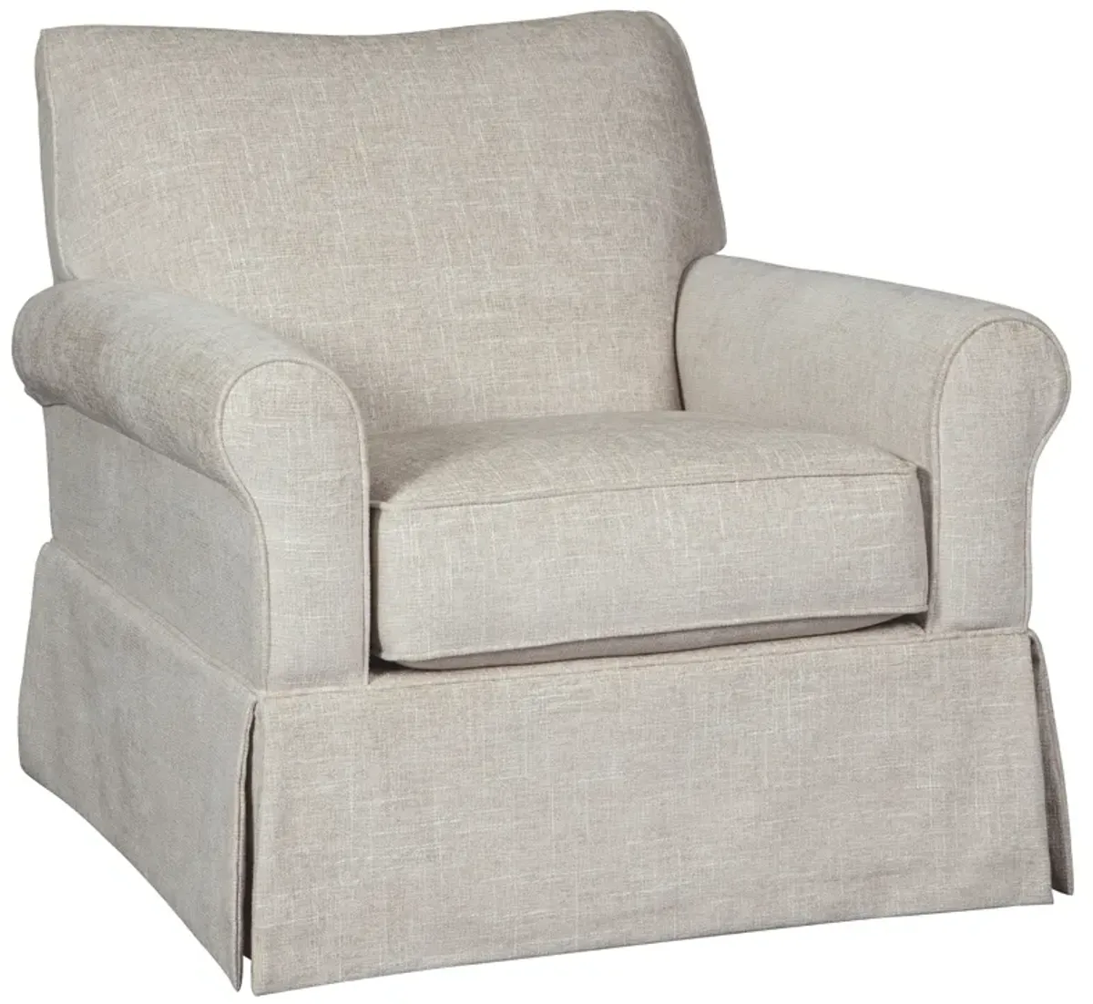 Searcy - Swivel Glider Accent Chair - Quartz
