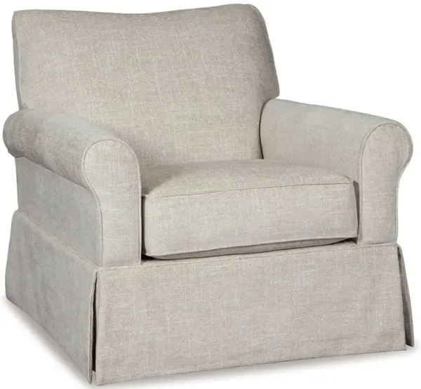 Searcy - Swivel Glider Accent Chair - Quartz