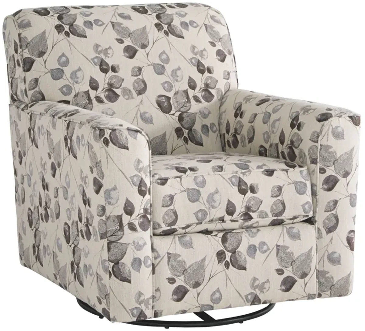 Abney - Platinum - Swivel Accent Chair