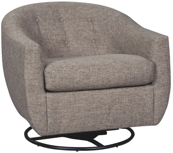 Upshur - Taupe - Swivel Glider Accent Chair