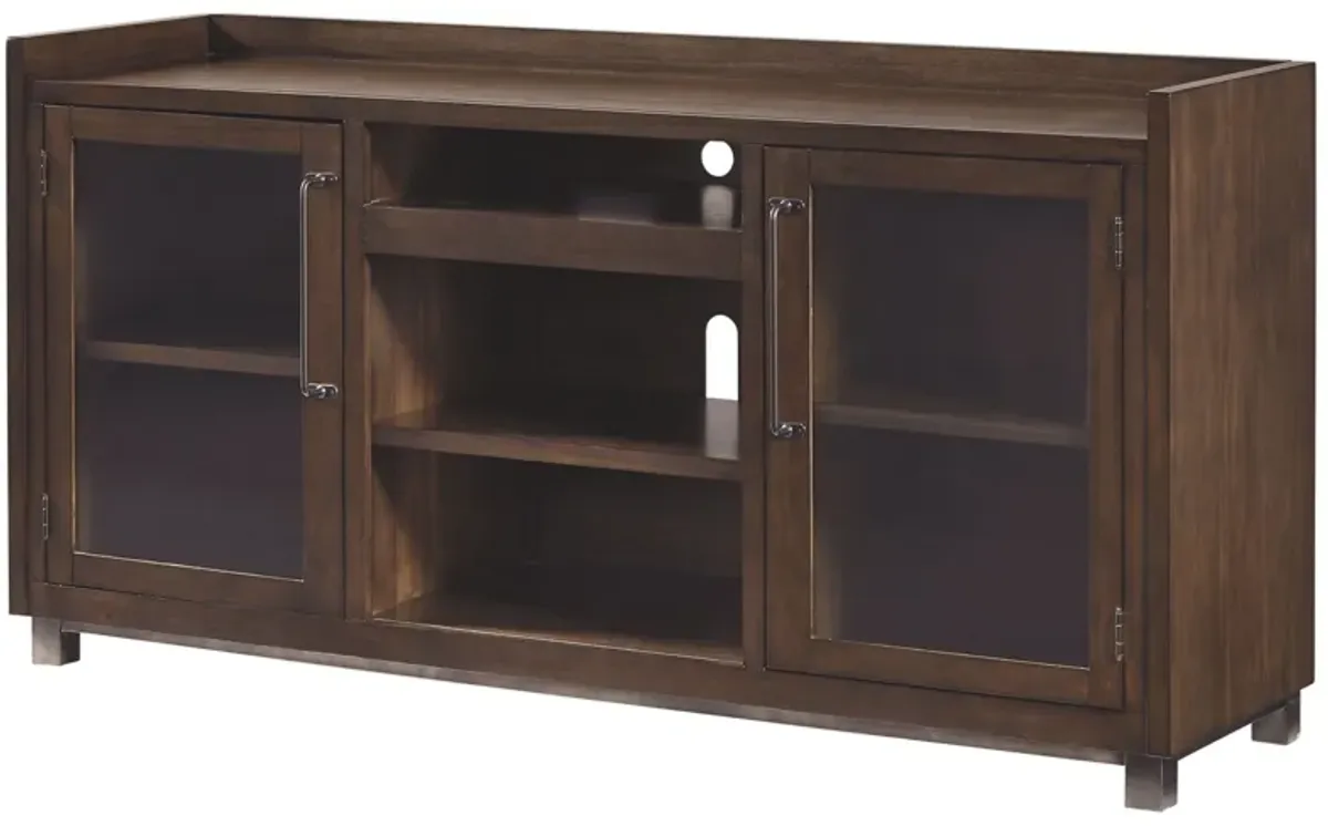 Starmore - XL TV Stand w/Fireplace Option - Brown