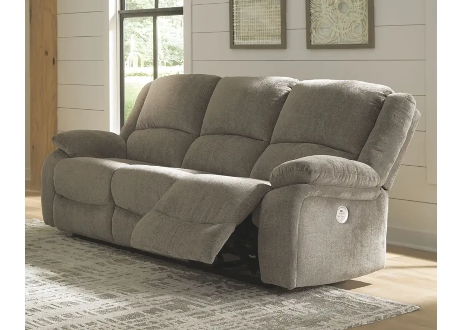 Draycoll - Pewter - Reclining Power Sofa