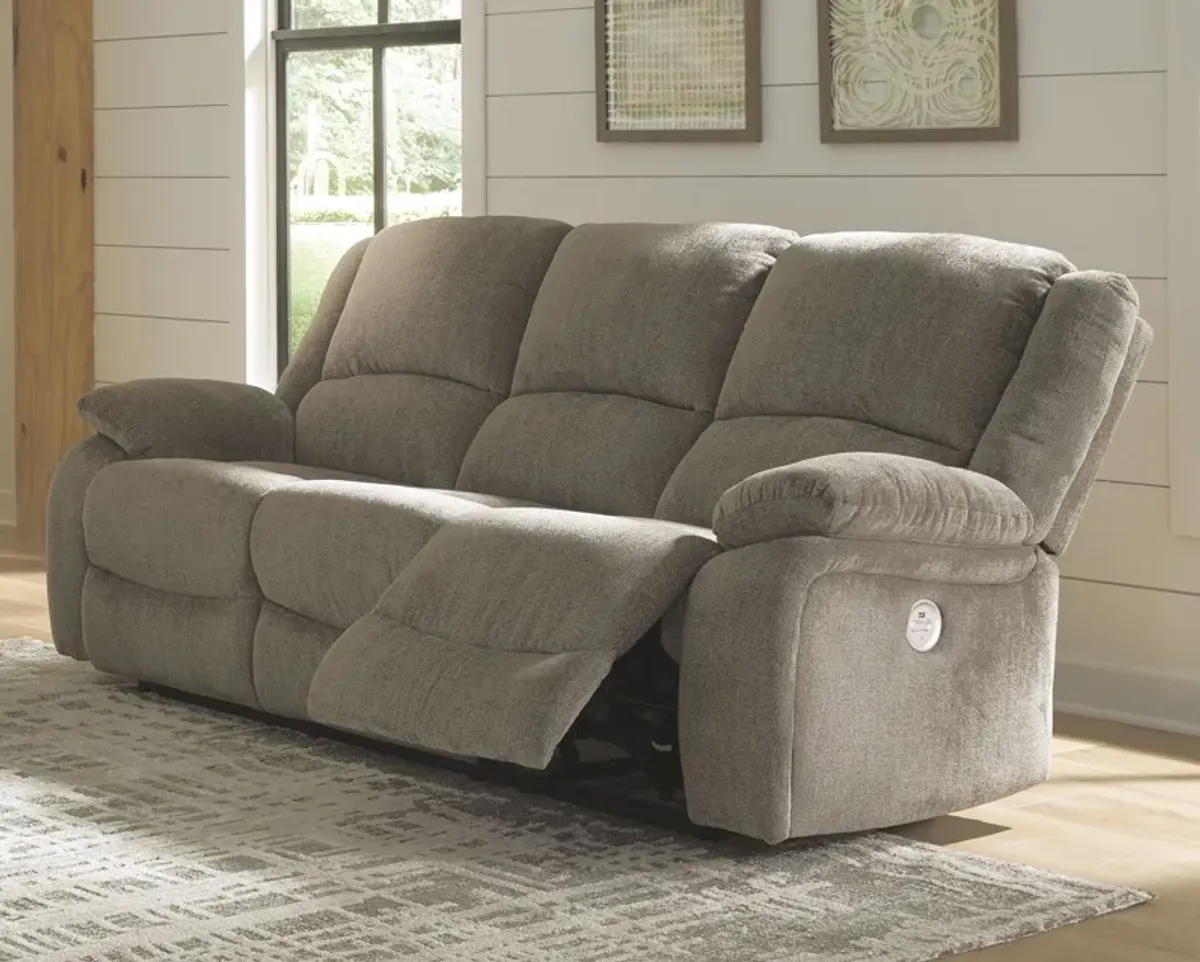 Draycoll - Pewter - Reclining Power Sofa