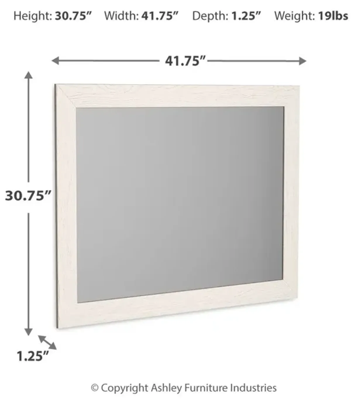 Stelsie - White - Bedroom Mirror