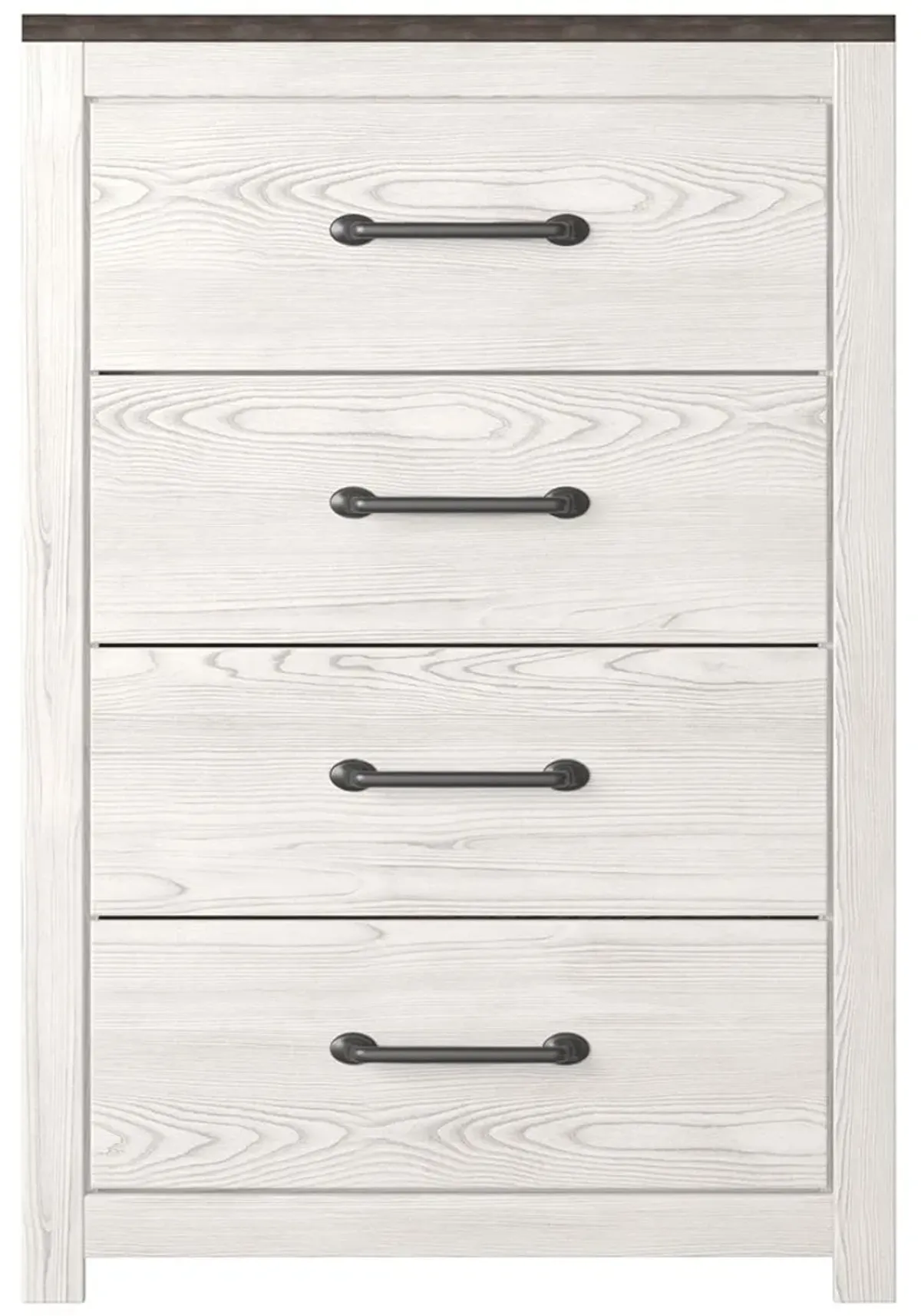 Gerridan - White / Gray - Four Drawer Chest