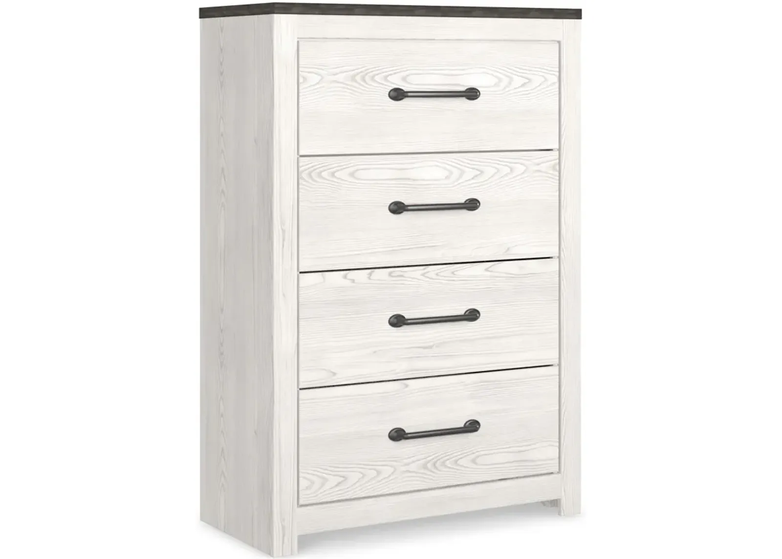 Gerridan - White / Gray - Four Drawer Chest