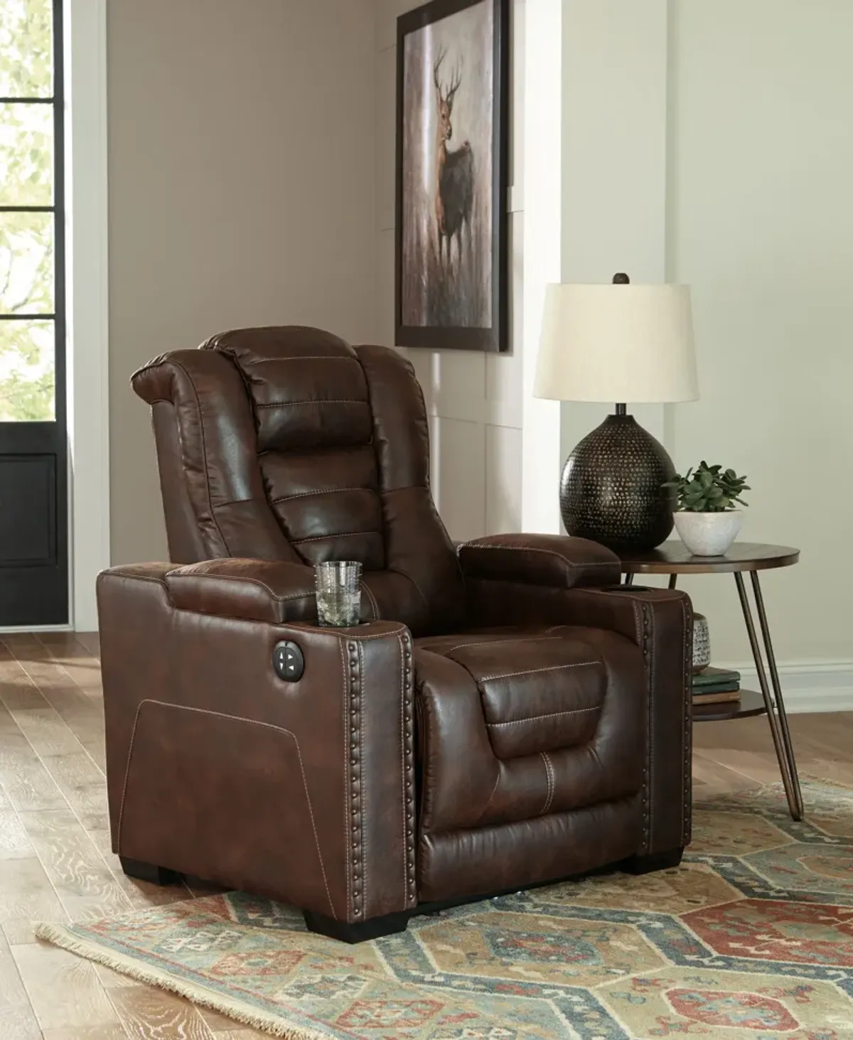 Owner's - Thyme - Pwr Recliner/Adj Headrest