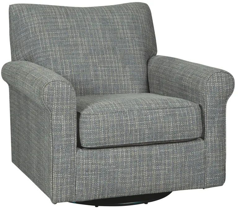 Renley - Ash - Swivel Glider Accent Chair