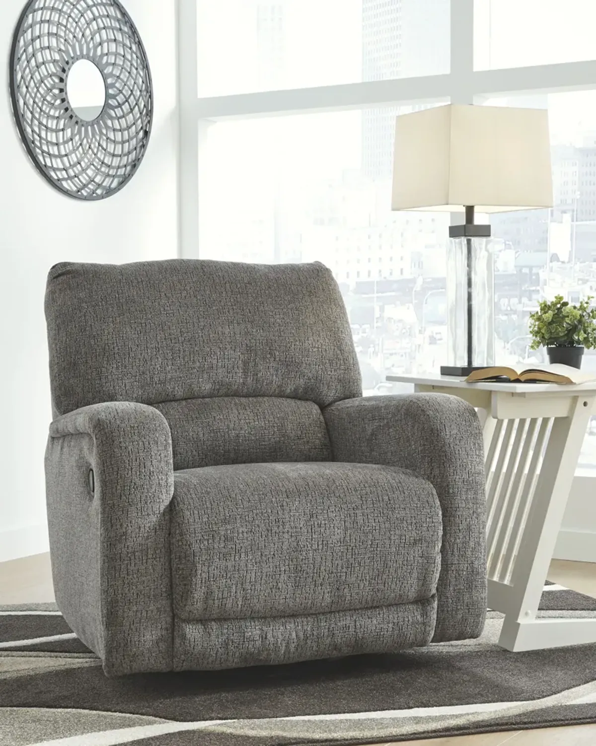 Wittlich - Slate - Swivel Glider Recliner