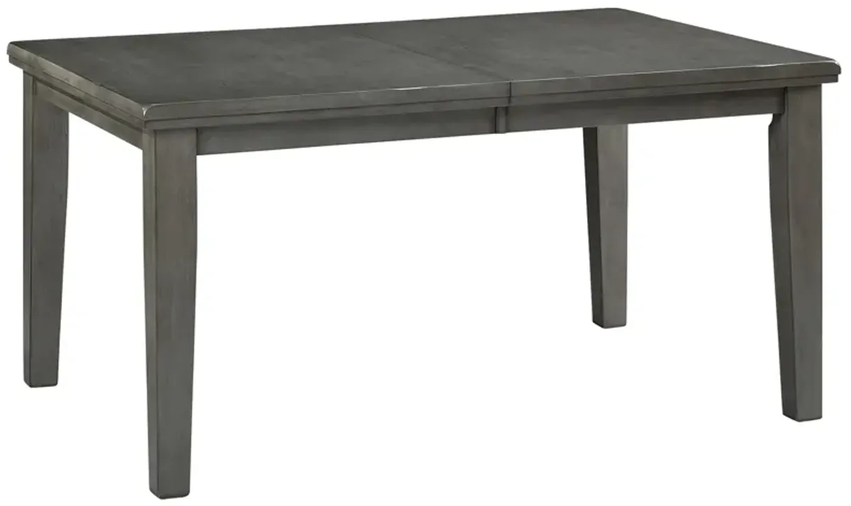 Hallanden - Gray - Rectangular Dining Room Butterfly Extension Table