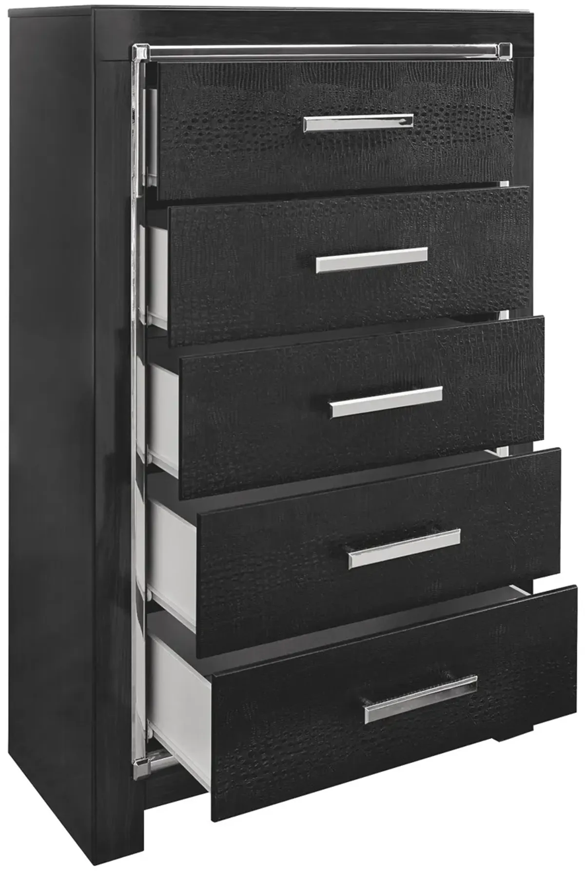 Kaydell - Black - Five Drawer Chest